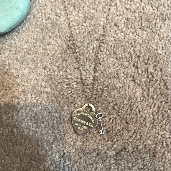 Tiffany & Co. Jewelry - TIFFANY Heart necklace with key